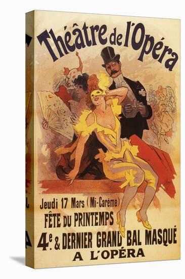 Paris, France - 4th Masked Ball at Theatre de l'Opera Promotional Poster-Lantern Press-Stretched Canvas