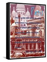 Paris France 5-Victoria Hues-Framed Stretched Canvas