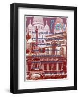 Paris France 5-Victoria Hues-Framed Premium Giclee Print