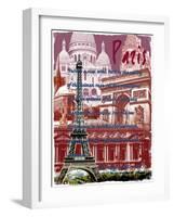 Paris France 6-Victoria Hues-Framed Giclee Print