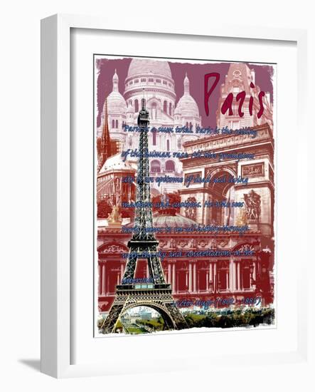 Paris France 6-Victoria Hues-Framed Giclee Print