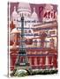 Paris France 6-Victoria Hues-Stretched Canvas