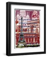 Paris France 6-Victoria Hues-Framed Giclee Print