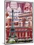 Paris France 6-Victoria Hues-Mounted Giclee Print