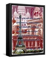 Paris France 6-Victoria Hues-Framed Stretched Canvas