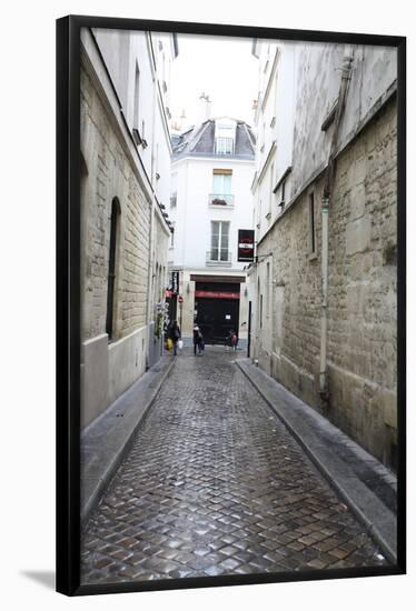 Paris France Alley Art Print Poster-null-Framed Poster