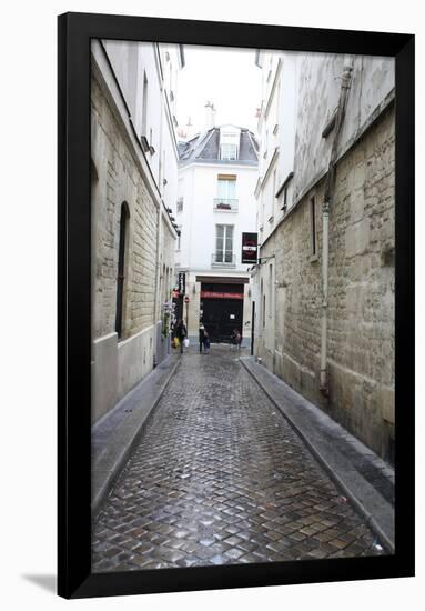 Paris France Alley Art Print Poster-null-Framed Poster