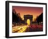 Paris, France, Arc De Triomphe at Night-Peter Adams-Framed Photographic Print