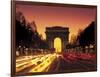 Paris, France, Arc De Triomphe at Night-Peter Adams-Framed Photographic Print