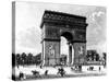 Paris, France - Arc de Triomphe-null-Stretched Canvas