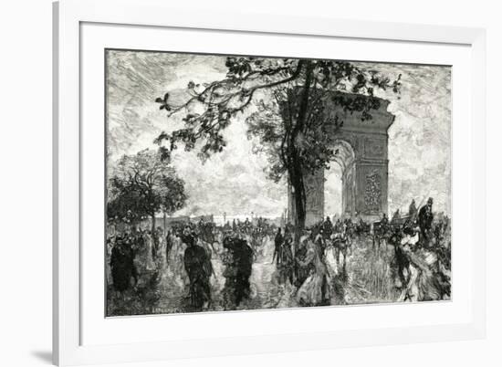 Paris, France - Arc de Triomphe-E. Lepere-Framed Premium Giclee Print