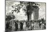 Paris, France - Arc de Triomphe-E. Lepere-Mounted Art Print