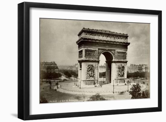 Paris, France - Arc de Triomphe-null-Framed Art Print