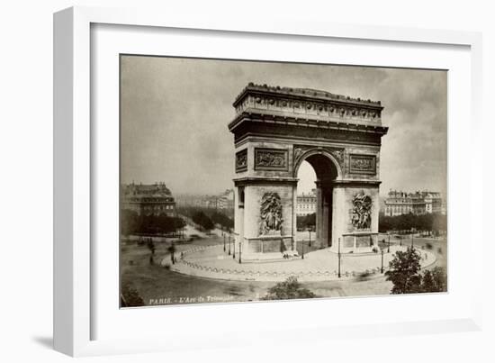 Paris, France - Arc de Triomphe-null-Framed Art Print