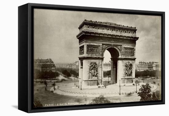 Paris, France - Arc de Triomphe-null-Framed Stretched Canvas