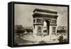 Paris, France - Arc de Triomphe-null-Framed Stretched Canvas