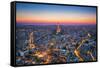 Paris, France at Sunset. Aerial View on the Eiffel Tower, Arc De Triomphe, Les Invalides Etc.-Michal Bednarek-Framed Stretched Canvas