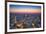 Paris, France at Sunset. Aerial View on the Eiffel Tower, Arc De Triomphe, Les Invalides Etc.-Michal Bednarek-Framed Photographic Print