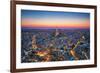 Paris, France at Sunset. Aerial View on the Eiffel Tower, Arc De Triomphe, Les Invalides Etc.-Michal Bednarek-Framed Photographic Print