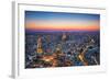 Paris, France at Sunset. Aerial View on the Eiffel Tower, Arc De Triomphe, Les Invalides Etc.-Michal Bednarek-Framed Photographic Print