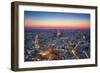 Paris, France at Sunset. Aerial View on the Eiffel Tower, Arc De Triomphe, Les Invalides Etc.-Michal Bednarek-Framed Photographic Print