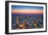 Paris, France at Sunset. Aerial View on the Eiffel Tower, Arc De Triomphe, Les Invalides Etc.-Michal Bednarek-Framed Photographic Print