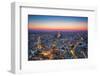 Paris, France at Sunset. Aerial View on the Eiffel Tower, Arc De Triomphe, Les Invalides Etc.-Michal Bednarek-Framed Photographic Print