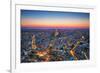 Paris, France at Sunset. Aerial View on the Eiffel Tower, Arc De Triomphe, Les Invalides Etc.-Michal Bednarek-Framed Photographic Print