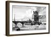 Paris, France - Bains Vigier, Pont Du Louvre-null-Framed Art Print