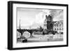 Paris, France - Bains Vigier, Pont Du Louvre-null-Framed Art Print
