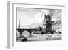 Paris, France - Bains Vigier, Pont Du Louvre-null-Framed Art Print