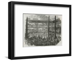 Paris, France - Barrieres, Ball at Dancehall Just Outside-null-Framed Art Print