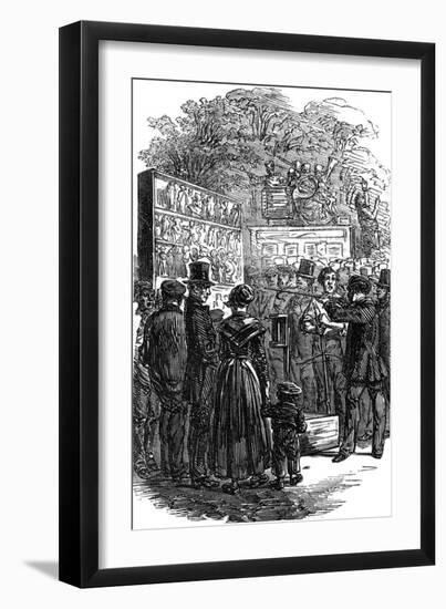 Paris, France - Barrieres, Games Outside City Limits-null-Framed Art Print