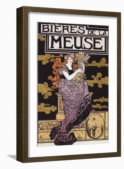 Paris, France - Bieres de la Meuse Promotional Poster-Lantern Press-Framed Art Print