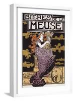 Paris, France - Bieres de la Meuse Promotional Poster-Lantern Press-Framed Art Print