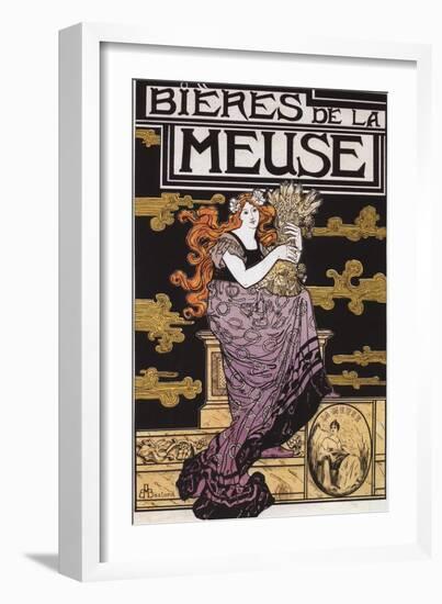 Paris, France - Bieres de la Meuse Promotional Poster-Lantern Press-Framed Art Print