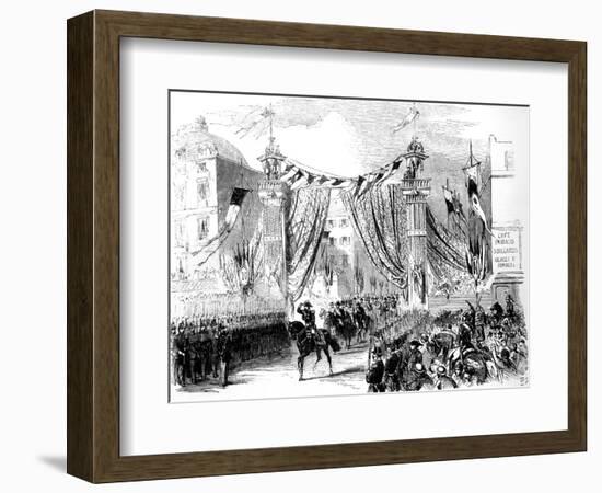 Paris, France - Boulevard de Sebastopol Inaugurated-null-Framed Art Print