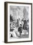 Paris, France - Boulevard Des Italiens Et Le Cafe Tortoni-A. Hervieu-Framed Art Print