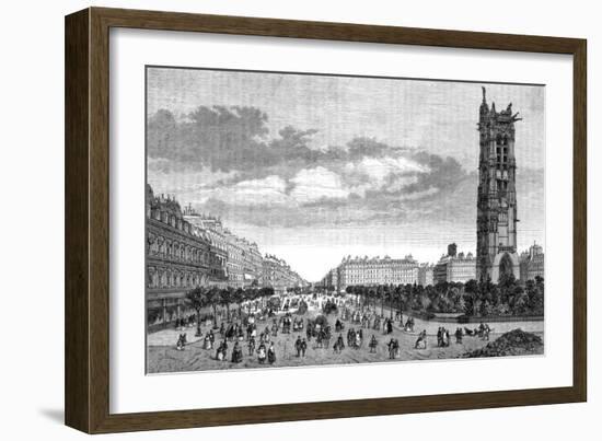 Paris, France - Boulevard Sebastopol-H. Linton-Framed Art Print