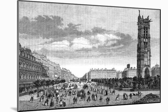 Paris, France - Boulevard Sebastopol-H. Linton-Mounted Art Print