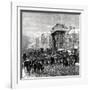 Paris, France - Boulevards - "Le Regiment Qui Passe"-null-Framed Art Print