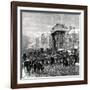 Paris, France - Boulevards - "Le Regiment Qui Passe"-null-Framed Art Print