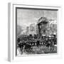 Paris, France - Boulevards - "Le Regiment Qui Passe"-null-Framed Art Print