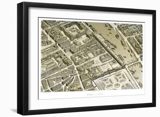 Paris, France, C1730-Michel-Etienne Turgot-Framed Giclee Print