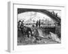 Paris, France - Canal Saint-Martin-A. Lepere-Framed Art Print