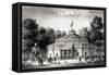 Paris, France - Champs Elysees, Cirque National-H. Pisan-Framed Stretched Canvas