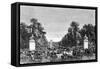 Paris, France - Champs Elysees from Place de La Concorde-null-Framed Stretched Canvas