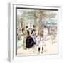 Paris, France - Champs-Elysees-null-Framed Photographic Print