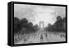 Paris, France - Champs-Elysees-A. Castaigne-Framed Stretched Canvas