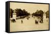 Paris, France - Champs-Elysees-null-Framed Stretched Canvas